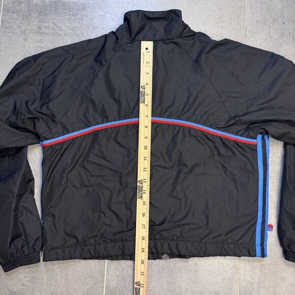 Vintage 90s Adidas Black Windbreaker Track Jacket - Women’s Medium - Picture 12 of 12